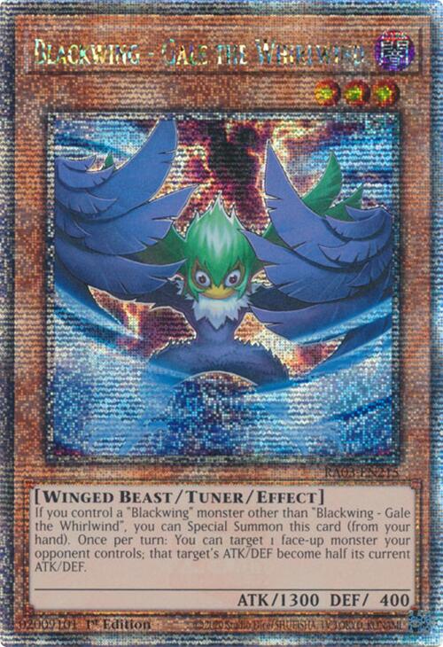 Blackwing - Gale the Whirlwind (Quarter Century Secret Rare) [RA03-EN215] Quarter Century Secret Rare Yu-Gi-Oh!