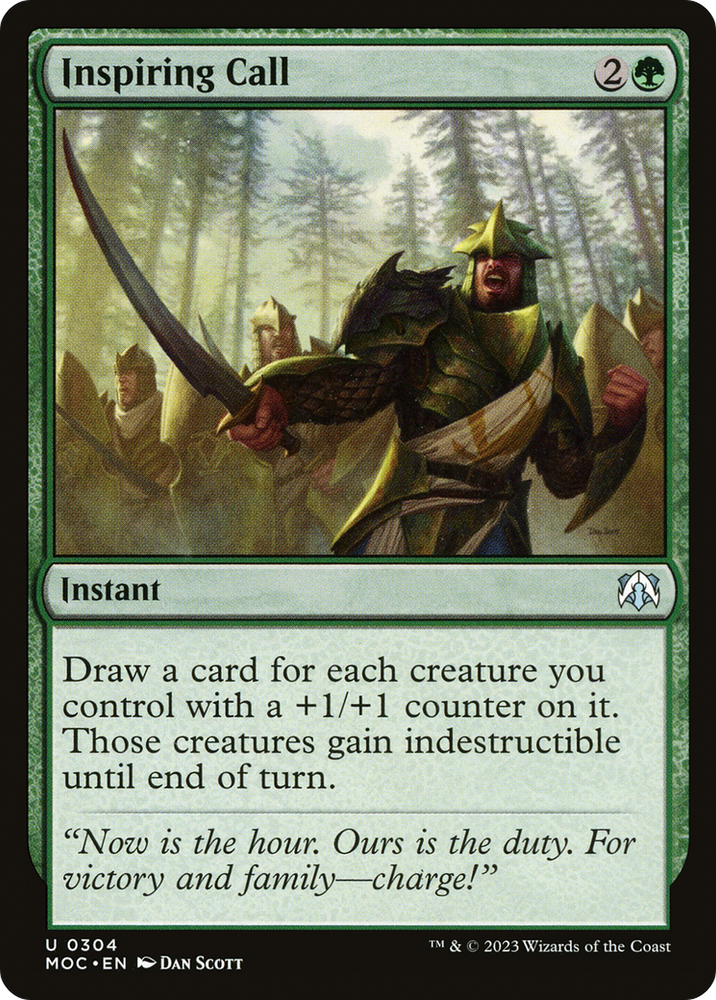 Inspiring Call [March of the Machine Commander] Magic: The Gathering