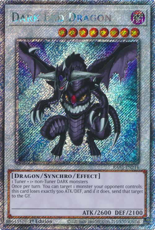 Dark End Dragon (Platinum Secret Rare) [RA03-EN216] Platinum Secret Rare Yu-Gi-Oh!