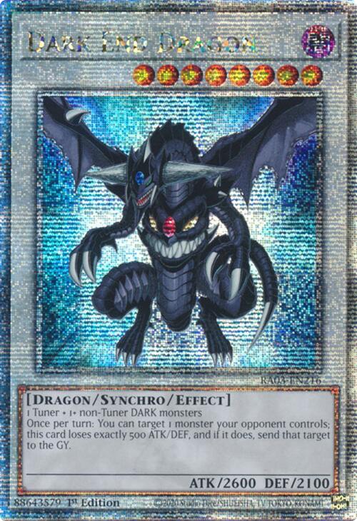 Dark End Dragon (Quarter Century Secret Rare) [RA03-EN216] Quarter Century Secret Rare Yu-Gi-Oh!