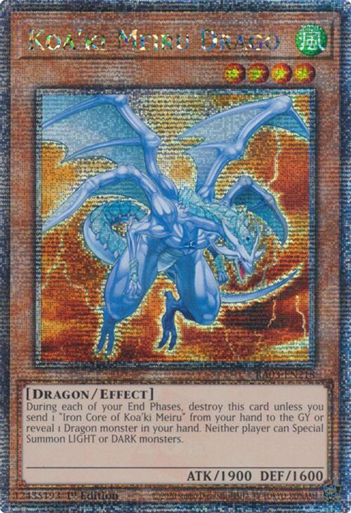 Koa'ki Meiru Drago (Quarter Century Secret Rare) [RA03-EN218] Quarter Century Secret Rare Yu-Gi-Oh!