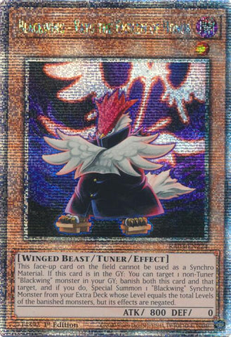 Blackwing - Vayu the Emblem of Honor (Quarter Century Secret Rare) [RA03-EN224] Quarter Century Secret Rare Yu-Gi-Oh!
