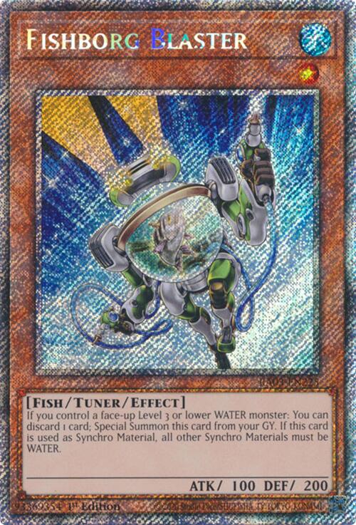 Fishborg Blaster (Platinum Secret Rare) [RA03-EN225] Platinum Secret Rare Yu-Gi-Oh!