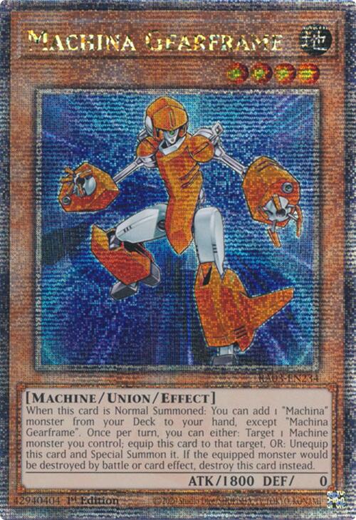 Machina Gearframe (Quarter Century Secret Rare) [RA03-EN234] Quarter Century Secret Rare Yu-Gi-Oh!
