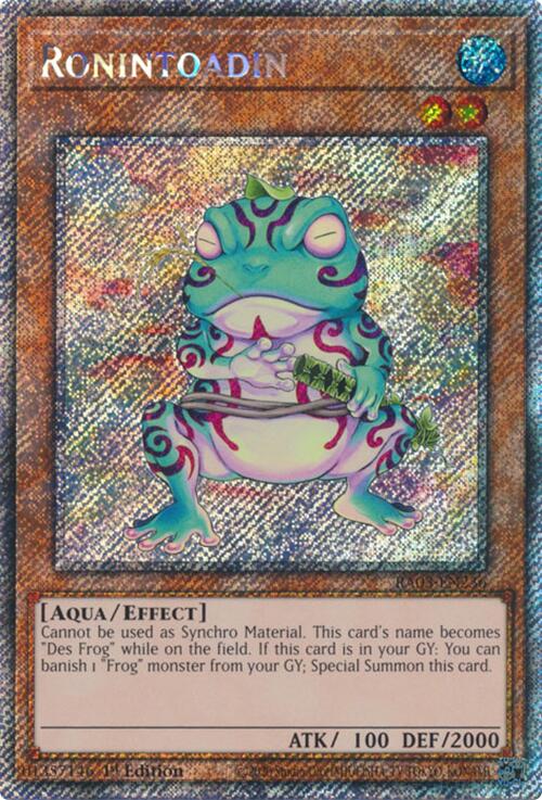 Ronintoadin (Platinum Secret Rare) [RA03-EN236] Platinum Secret Rare Yu-Gi-Oh!