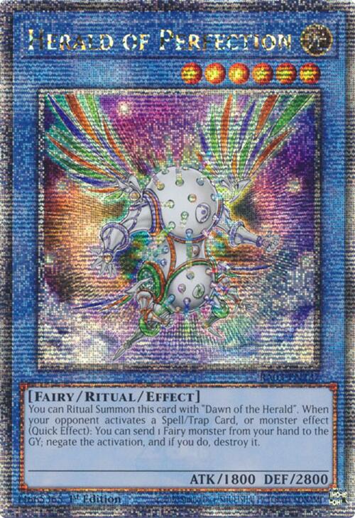 Herald of Perfection (Quarter Century Secret Rare) [RA03-EN237] Quarter Century Secret Rare Yu-Gi-Oh!