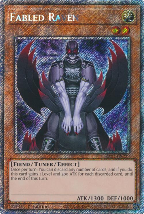Fabled Raven (Platinum Secret Rare) [RA03-EN239] Platinum Secret Rare Yu-Gi-Oh!
