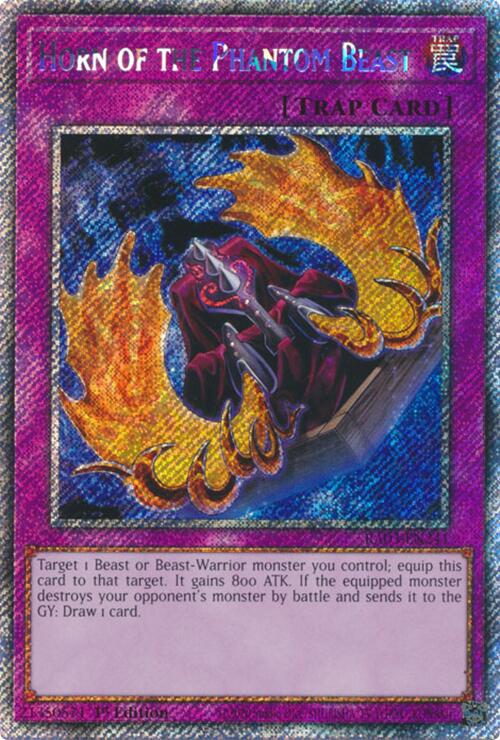 Horn of the Phantom Beast (Platinum Secret Rare) [RA03-EN241] Platinum Secret Rare Yu-Gi-Oh!