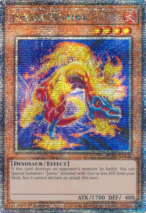 Jurrac Guaiba (Quarter Century Secret Rare) [RA03-EN242] Quarter Century Secret Rare Yu-Gi-Oh!