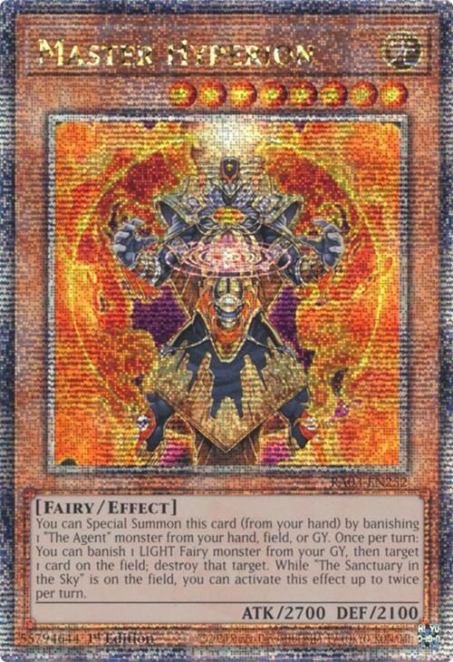 Master Hyperion (Quarter Century Secret Rare) [RA03-EN252] Quarter Century Secret Rare Yu-Gi-Oh!