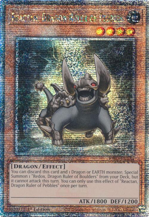 Reactan, Dragon Ruler of Pebbles (Quarter Century Secret Rare) [RA03-EN254] Quarter Century Secret Rare Yu-Gi-Oh!