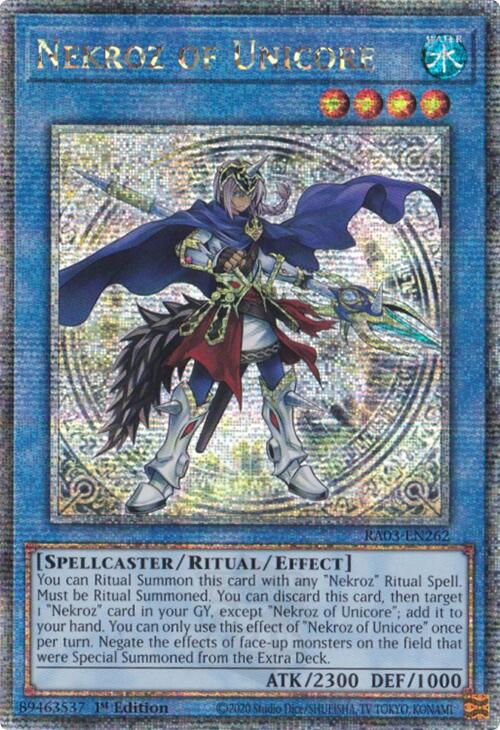 Nekroz of Unicore (Quarter Century Secret Rare) [RA03-EN262] Quarter Century Secret Rare Yu-Gi-Oh!
