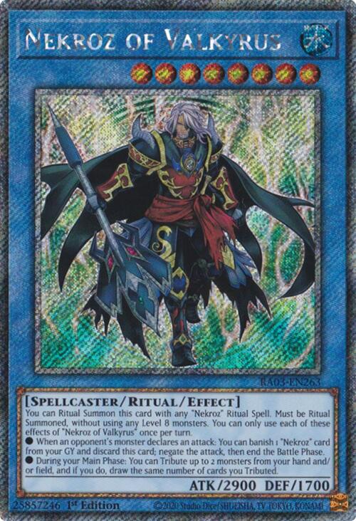 Nekroz of Valkyrus (Platinum Secret Rare) [RA03-EN263] Platinum Secret Rare Yu-Gi-Oh!