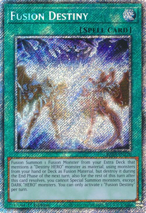 Fusion Destiny (Platinum Secret Rare) [RA03-EN270] Platinum Secret Rare Yu-Gi-Oh!