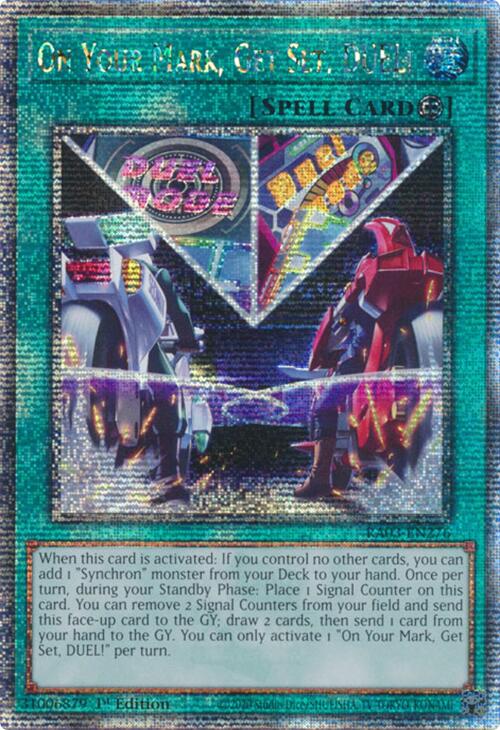 On Your Mark, Get Set, DUEL! (Quarter Century Secret Rare) [RA03-EN276] Quarter Century Secret Rare Yu-Gi-Oh!