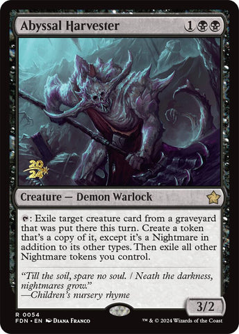 Abyssal Harvester [Foundations Prerelease Promos] Magic: The Gathering