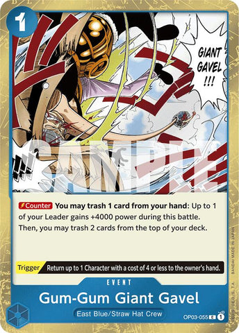 Gum-Gum Giant Gavel (Jolly Roger Foil) [Premium Booster -The Best-] Bandai