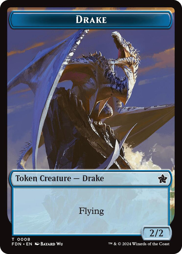 Drake // Goblin Doubled-Sided Token [Foundations Tokens] Magic: The Gathering