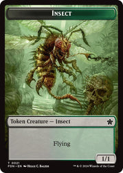 Zombie // Insect Doubled-Sided Token [Foundations Tokens] Magic: The Gathering