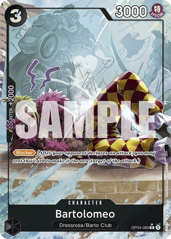 Bartolomeo (OP04-089) (Full Art) [Premium Booster -The Best-] Bandai