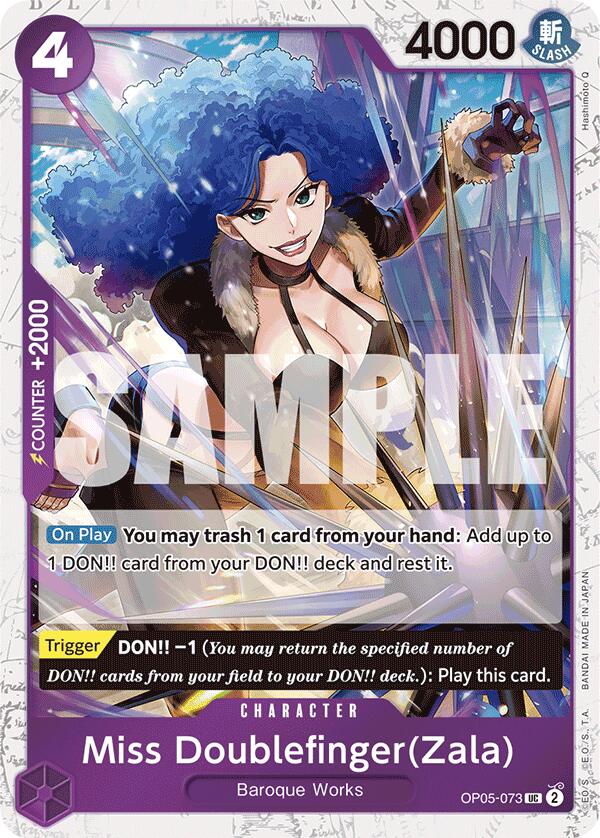 Miss Doublefinger(Zala) (Jolly Roger Foil) [Premium Booster -The Best-] Bandai