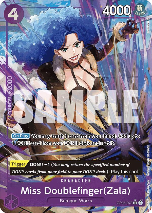 Miss Doublefinger(Zala) (Full Art) [Premium Booster -The Best-] Bandai