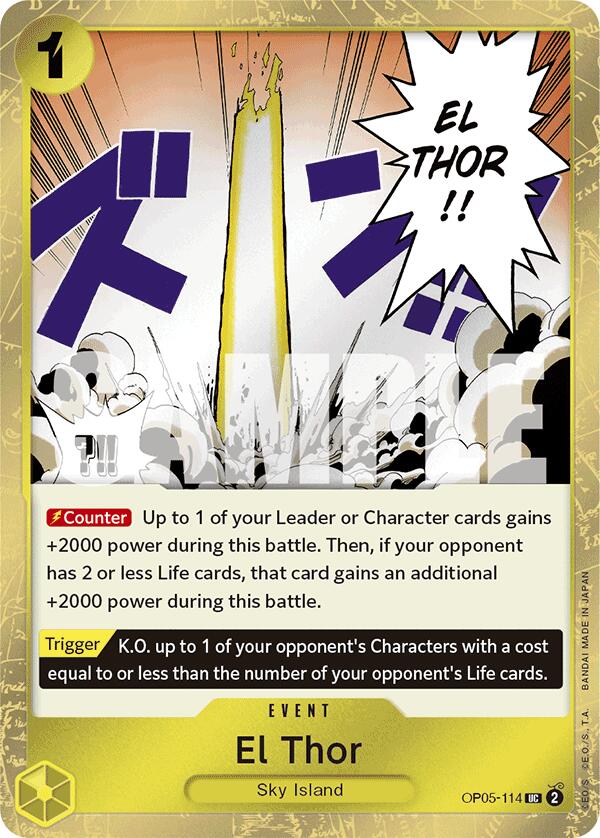 El Thor (Jolly Roger Foil) [Premium Booster -The Best-] Bandai