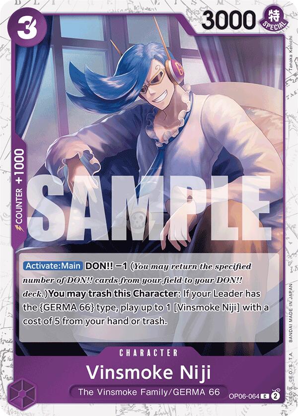 Vinsmoke Niji (OP06-064) (Jolly Roger Foil) [Premium Booster -The Best-] Bandai