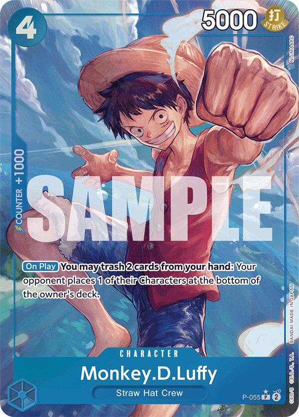 Monkey.D.Luffy (P-055) (Full Art) [Premium Booster -The Best-] Bandai