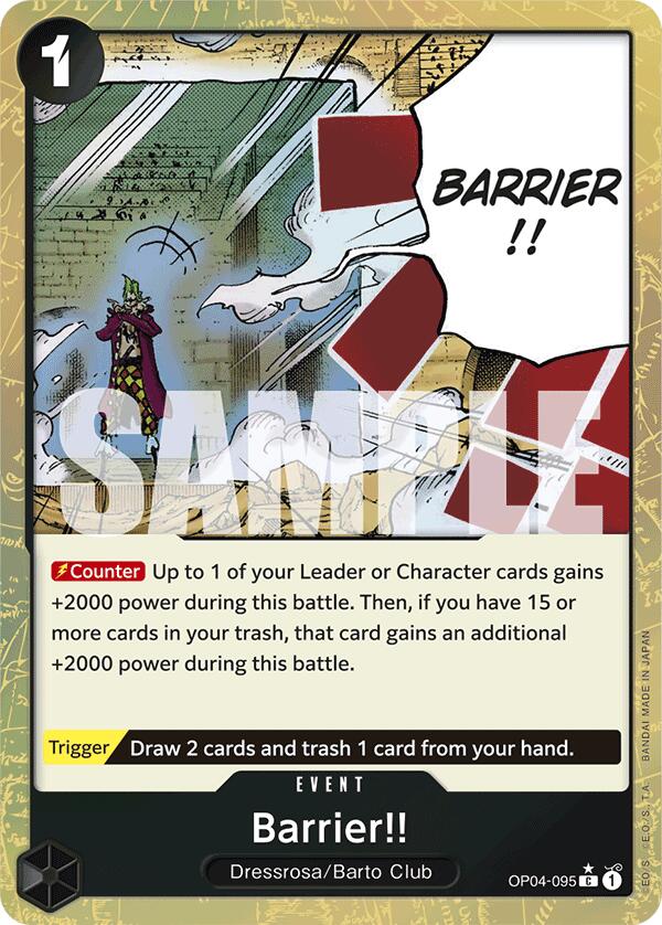 Barrier!! (Textured Foil) [Premium Booster -The Best-] Bandai