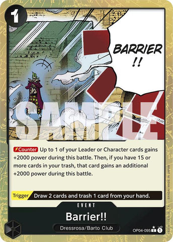 Barrier!! (Textured Foil) [Premium Booster -The Best-] Bandai