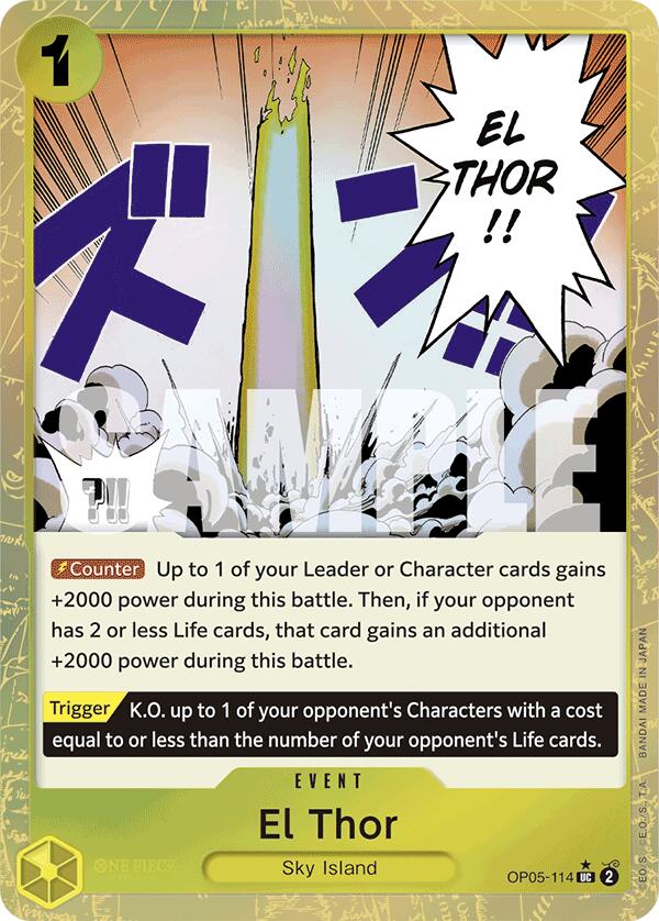 El Thor (Textured Foil) [Premium Booster -The Best-] Bandai