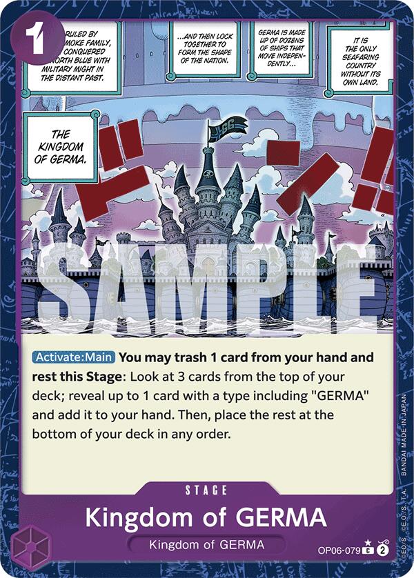 Kingdom of GERMA (Textured Foil) [Premium Booster -The Best-] Bandai