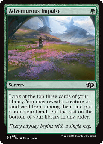Adventurous Impulse [Foundations Jumpstart] Magic: The Gathering