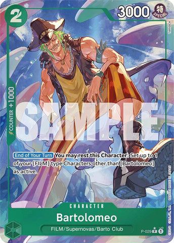 Bartolomeo (P-029) (Full Art) [Premium Booster -The Best-] Bandai