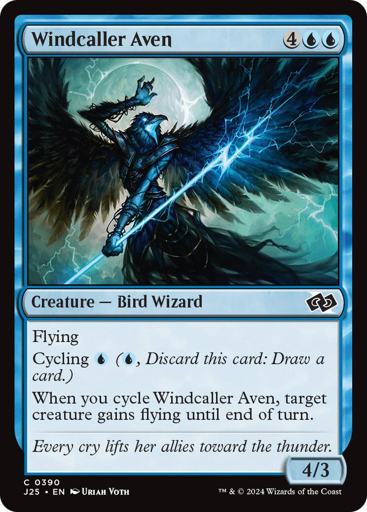 Windcaller Aven [Foundations Jumpstart] Magic: The Gathering