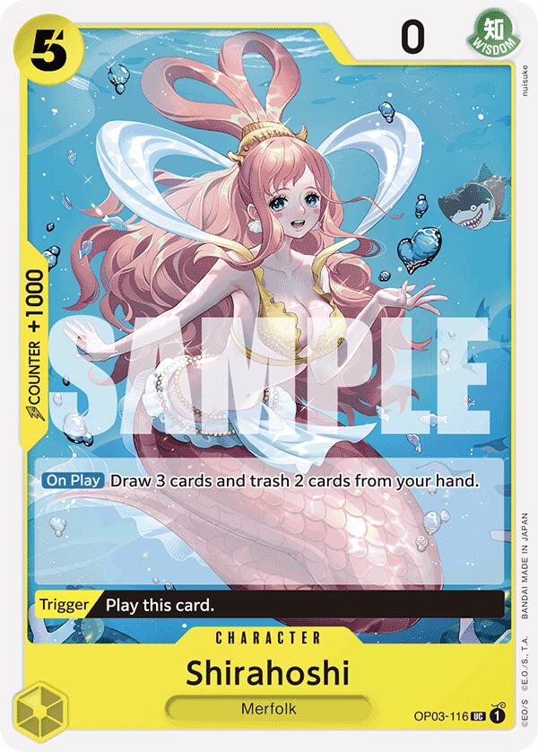 Shirahoshi (OP03-116) (Reprint) [Premium Booster -The Best-] Bandai