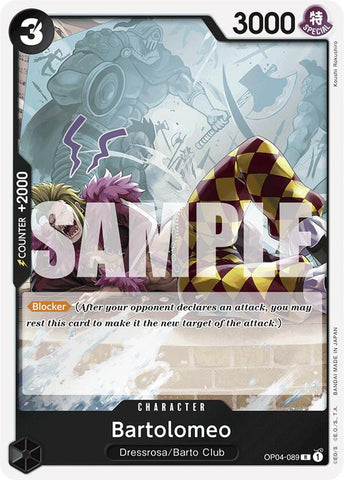 Bartolomeo (OP04-089) (Reprint) [Premium Booster -The Best-] Bandai