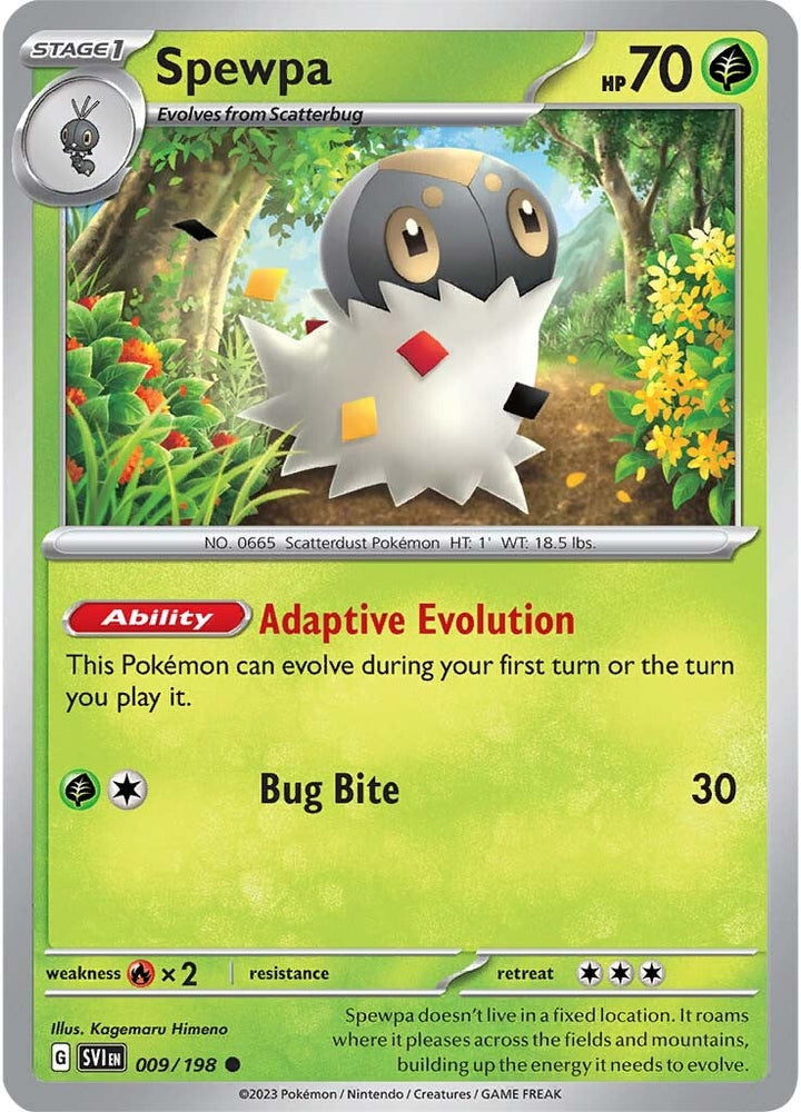 Spewpa (009/198) [Scarlet & Violet: Base Set] Pokémon