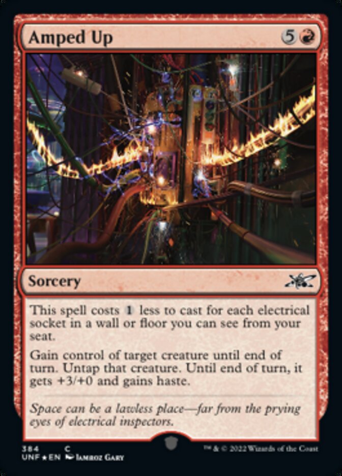 Amped Up (Galaxy Foil) [Unfinity] Magic: The Gathering