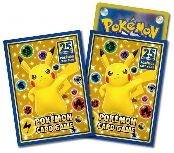 Card Sleeves - 25th Anniversary Pikachu (64-Pack) (Pokemon Center Japan Exclusive) Pokémon