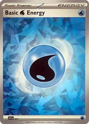 Basic Water Energy (011) (Cracked Ice Holo) [Scarlet & Violet: Stellar Crown] Pokémon