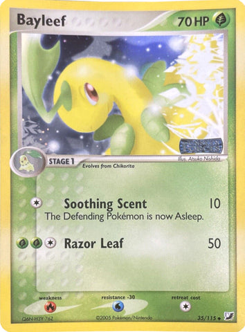 Bayleef (35/115) (Stamped) [EX: Unseen Forces] Pokémon