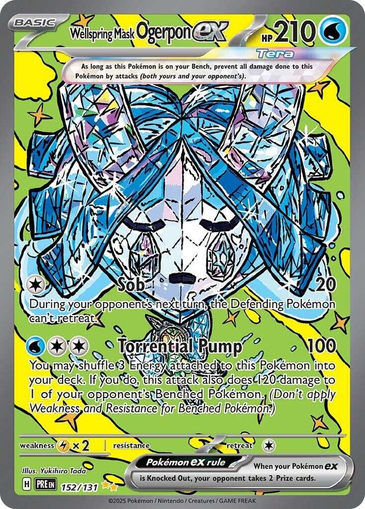 Wellspring Mask Ogerpon ex (152/131) [Scarlet & Violet: Prismatic Evolutions] Pokémon