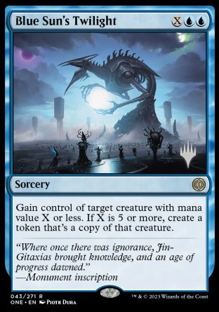 Blue Sun's Twilight (Promo Pack) [Phyrexia: All Will Be One Promos] Magic: The Gathering