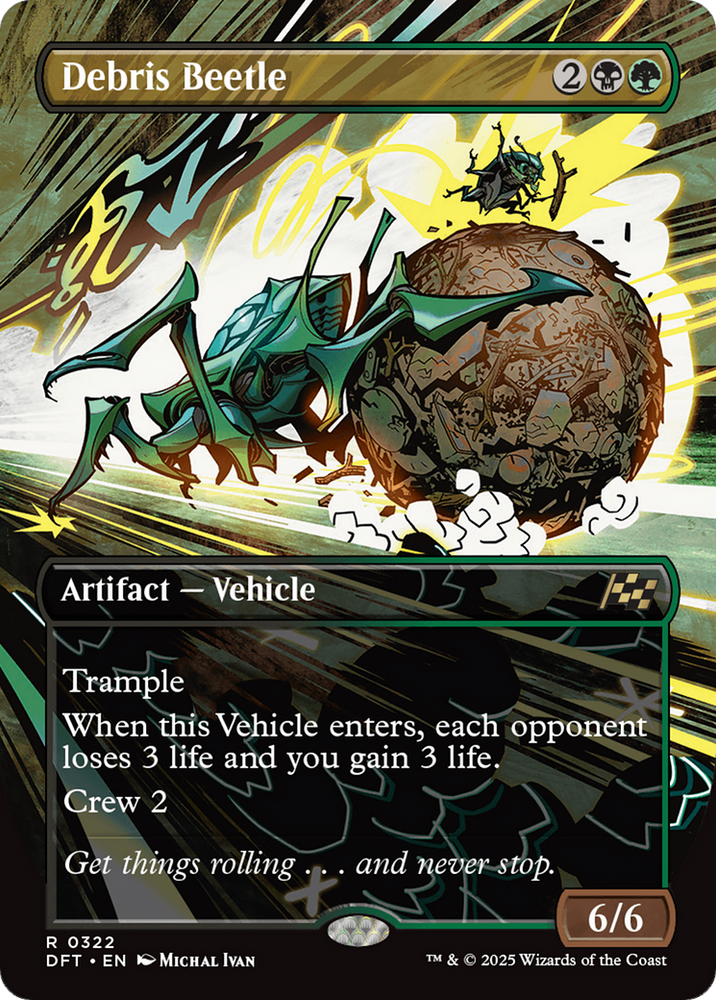 Debris Beetle (Borderless) [Aetherdrift] Magic: The Gathering