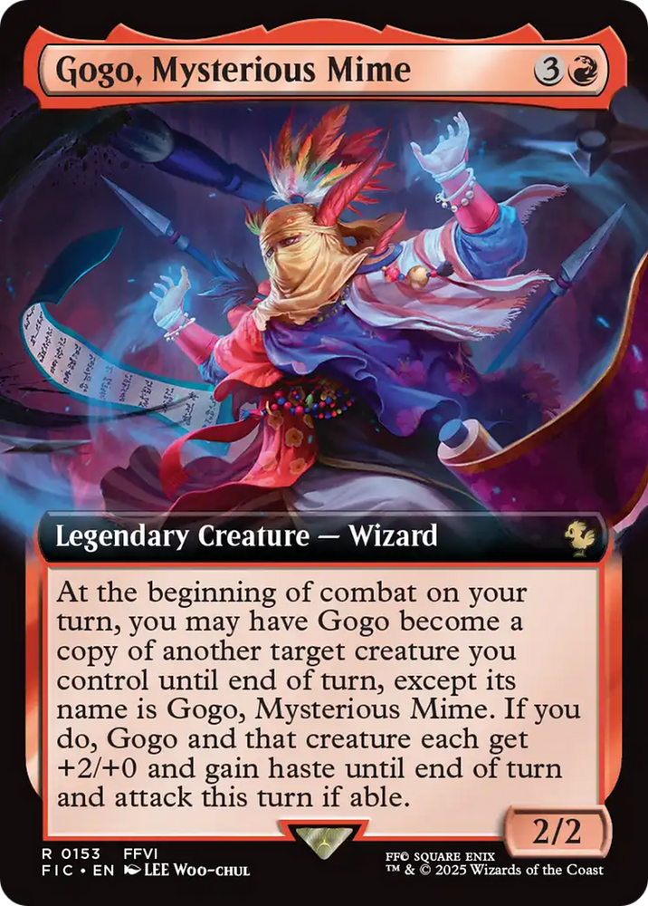Gogo, Mysterious Mime (Extended Art) [FINAL FANTASY Commander] Magic: The Gathering