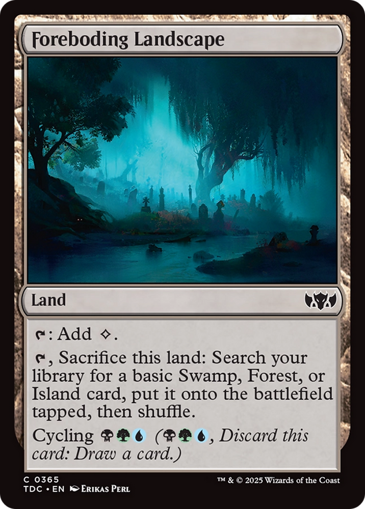 Foreboding Landscape [Tarkir: Dragonstorm Commander] Magic: The Gathering