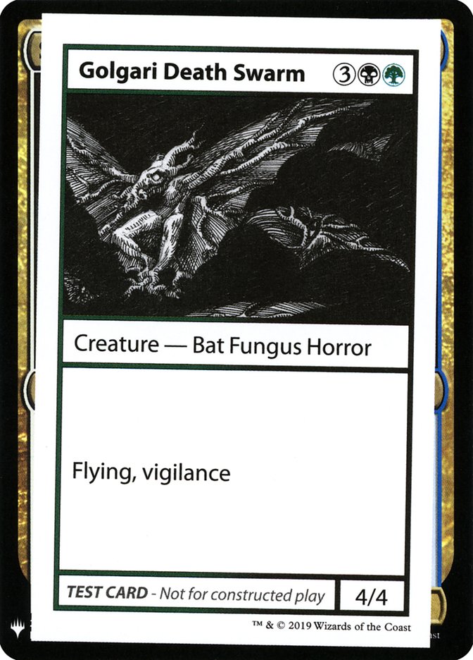 Golgari Death Swarm [Mystery Booster Playtest Cards] Magic: The Gathering