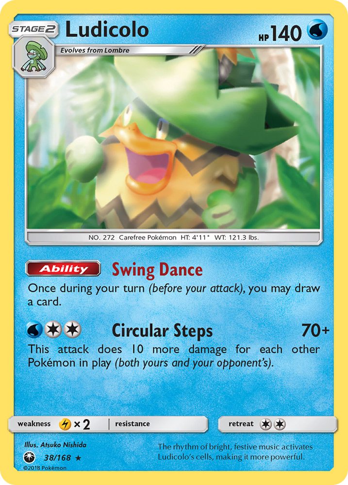 Ludicolo (38/168) [Sun & Moon: Celestial Storm] Pokémon
